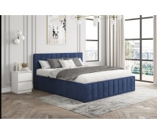 Мягкая кровать «Лана» синий