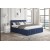 Мягкая кровать «Лана» синий