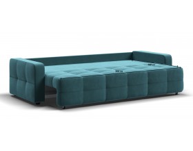 Денди диван Велюр Монолит зелёный