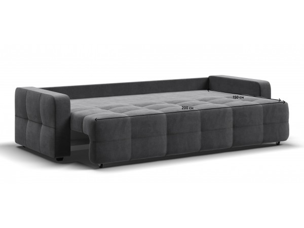 Диван Денди велюр Monolit серый