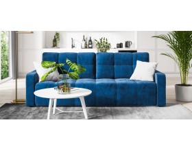 Денди диван Велюр Монолит синий
