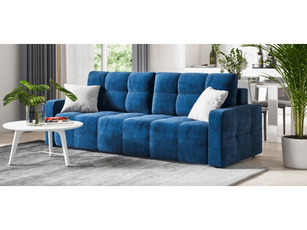 Диван Денди велюр Monolit синий