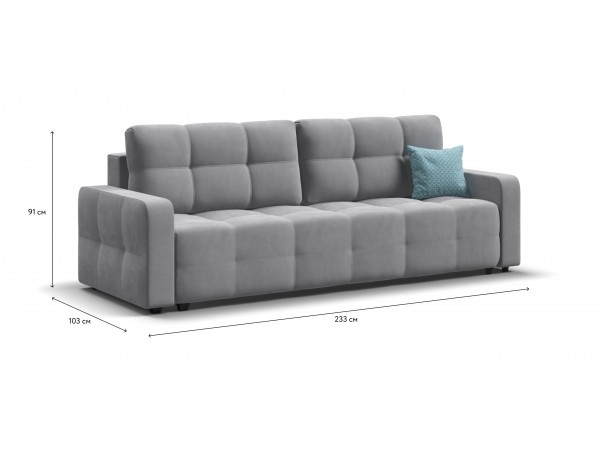 Диван Денди велюр Monolit сталь Диван Денди велюр Monolit сталь