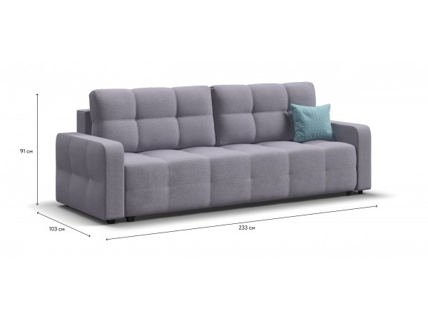 Диван Денди рогожка Malmo платина Диван Денди рогожка Malmo платина