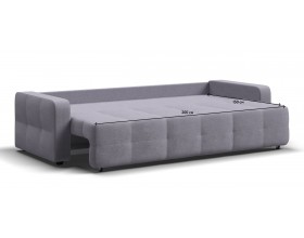 Денди диван Рогожка Мальмо платина