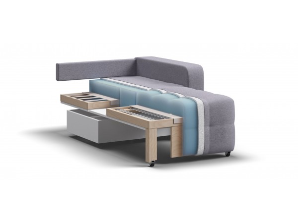 Кресло-кровать Dandy рогожка Malmo платина