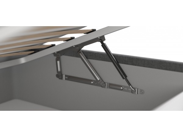 Кровать Босс Классик Про+ПМ велюр Monolit серая Кровать Босс Классик Про+ПМ велюр Monolit серая