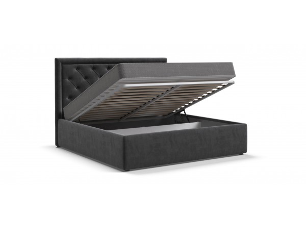 Кровать Босс Классик Про+ПМ велюр Monolit серая Кровать Босс Классик Про+ПМ велюр Monolit серая
