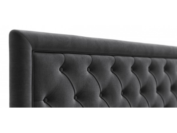 Кровать Босс Классик Про+ПМ велюр Monolit серая Кровать Босс Классик Про+ПМ велюр Monolit серая