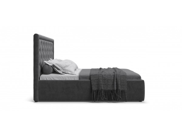 Кровать Босс Классик Про+ПМ велюр Monolit серая Кровать Босс Классик Про+ПМ велюр Monolit серая