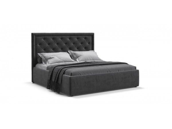 Кровать Босс Классик Про+ПМ велюр Monolit серая Кровать Босс Классик Про+ПМ велюр Monolit серая
