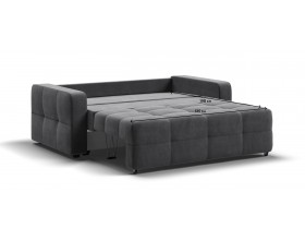 Денди двухместный диван Велюр Монолит серый