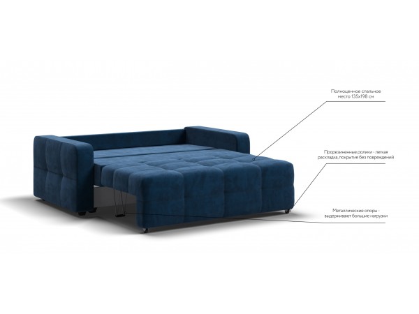 Диван Dandy Compact велюр Monolit синий