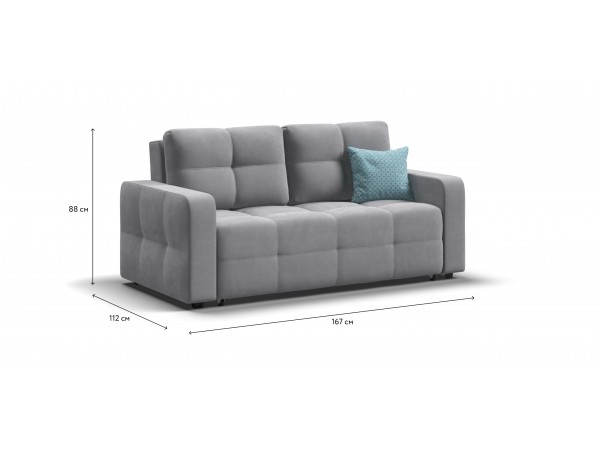 Диван Dandy Compact велюр Monolit сталь Диван Dandy Compact велюр Monolit сталь