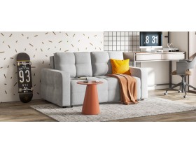 Денди двухместный диван Велюр Монолит сталь