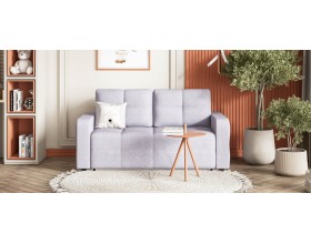 Денди двухместный диван Рогожка Мальмо платина