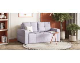 Денди двухместный диван Рогожка Мальмо платина