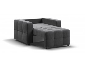 Денди кресло-кровать Велюр Монолит серый