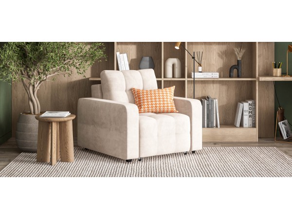 Кресло-кровать Dandy велюр Monolit латте Кресло-кровать Dandy велюр Monolit латте