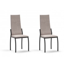 Асти стул 2 шт MONOLIT Латте К, Черный