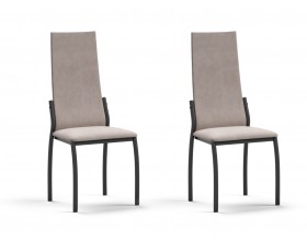 Асти стул 2 шт MONOLIT Латте К, Черный