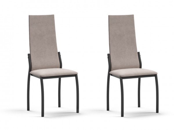 Асти стул 2 шт MONOLIT Латте К, Черный