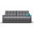 BOSS 2.0 LOFT диван велюр Monolit сталь