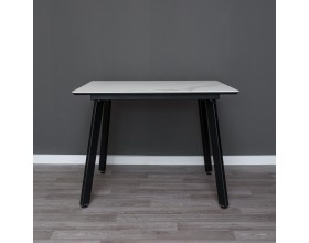 Стол с керамической столешницей Граф белый