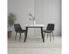 Стол с керамической столешницей Граф белый