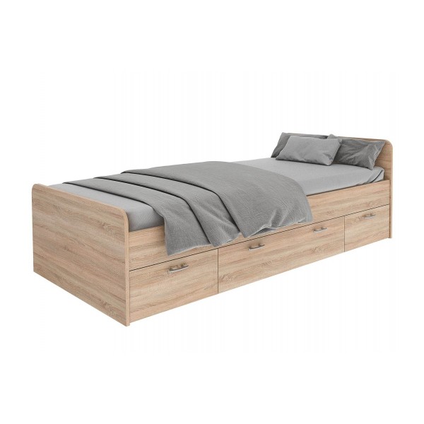 Кровать ( 90 х 200 ) Боро Дуб Сонома