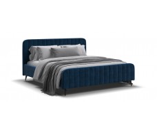 Кровать BOSS SKANDY new + ПМ 160*200 велюр MONOLIT синий