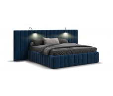 Кровать BOSS INFINITY 180*200 велюр Monolit синяя