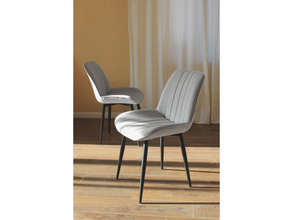 Стулья Канцлер серый, 2 шт.