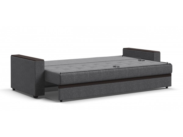 Диван Атланта Люкс SE рогожка Malmo серый