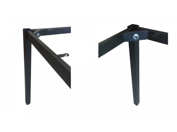 Стол на металлокаркасе не раздвижной 25мм 75*120см 005