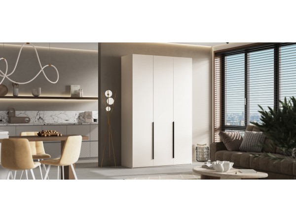 Шкаф BOSS STANDART 150 - 3Д Шиншилла серая