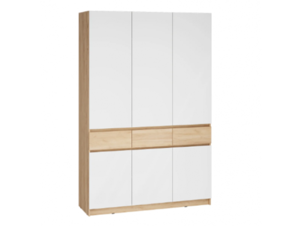 Шкаф Стоуби ШК-1500 Дуб крафт золотой/Глянец белый