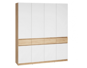 Шкаф Стоуби ШК-2000 Дуб крафт золотой/Глянец белый