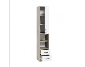 Пенал Вега ШП Дуб крафт серый/белый