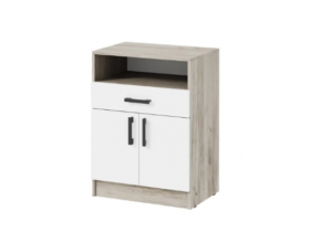 Тумба для обуви Вега ТБ-1Дуб крафт серый/белый