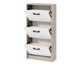 Тумба для обуви Вега ОБ-2 Дуб крафт серый/белый