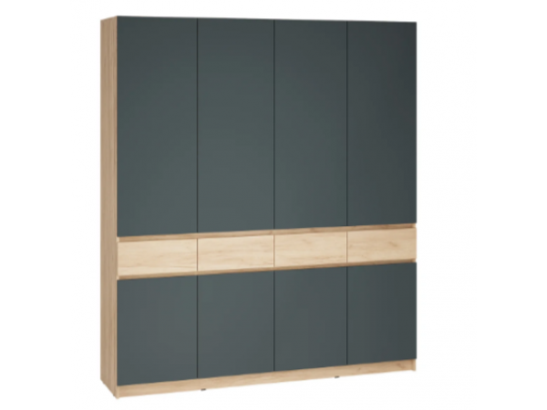 Шкаф Стоуби ШК-2000 Дуб крафт золотой/серый графит