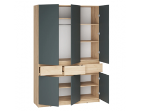 Шкаф Стоуби ШК-1500 Дуб крафт золотой/серый графит