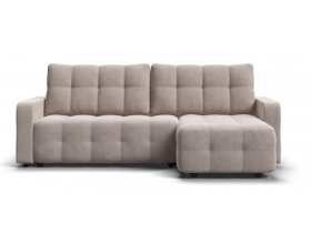 Денди угловой диван Велюр Монолит латте