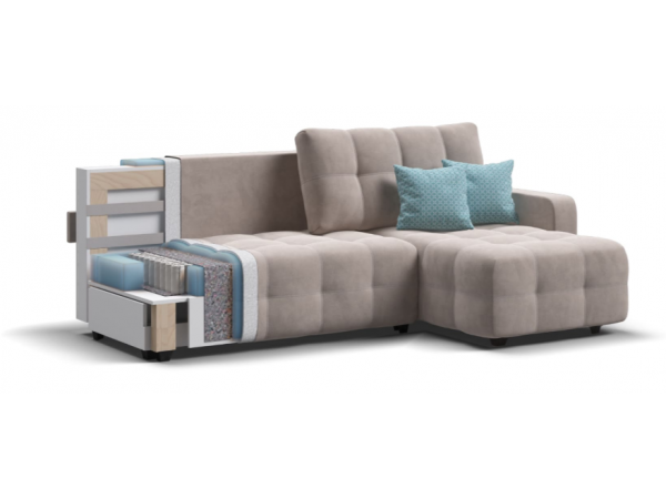 Угловой диван Dandy euro SE велюр Monolit латте