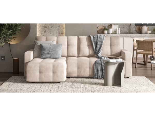 Угловой диван Dandy euro SE велюр Monolit латте