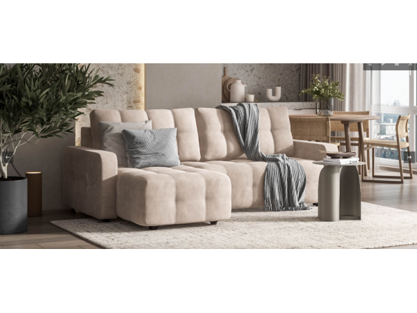 Угловой диван Dandy euro SE велюр Monolit латте