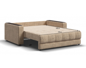 Босс двухместный диван Велюр Роял шампань