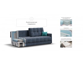 Босс Лофт диван Велюр Роял синий