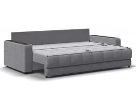 Босс диван Велюр Монолит сталь